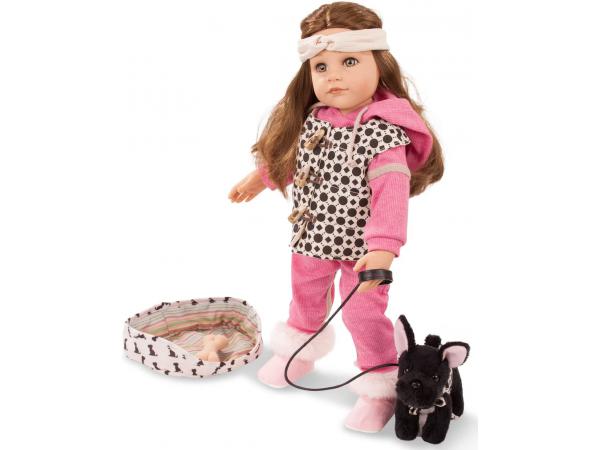 Kit de canevas pour enfant - Jeune fille à la poupée - Luc Créations